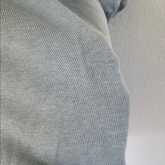 Vintage Manny’s Naples blue silk blend mock neck short sleeve sweater medium - Picture 6 of 12